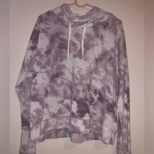 Women’s Tie dye purple/white hoodie